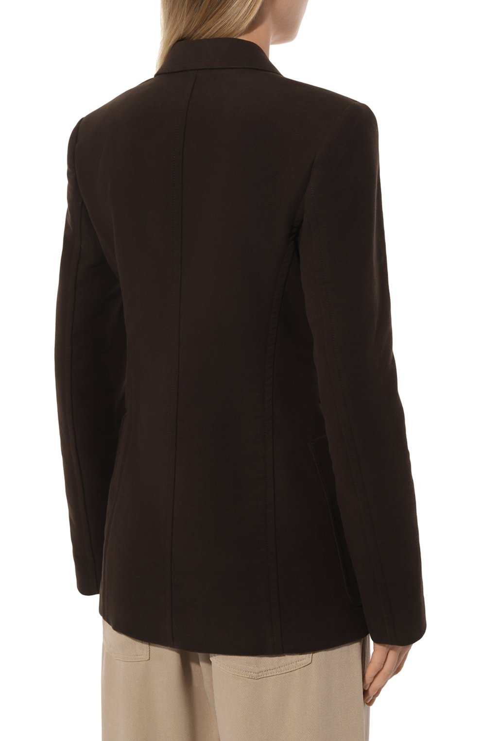 Хлопковый жакет TOTEME, арт. 241-WRZ1048-FB0171, фото 4