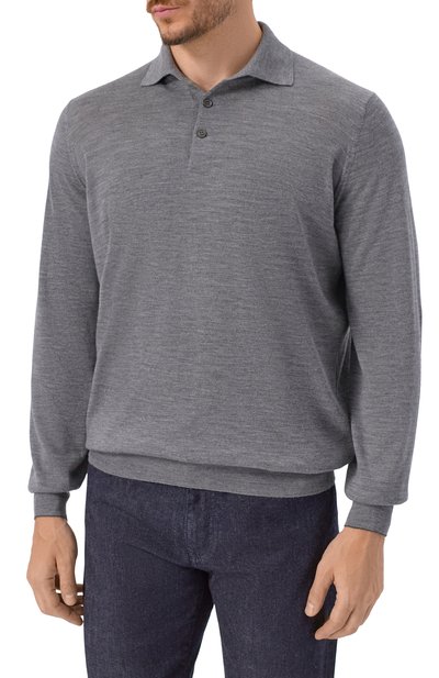 Поло из шерсти и кашемира BRUNELLO CUCINELLI, арт. M2400295, фото 3