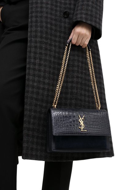 Су мка sunset из кожи крокодила SAINT LAURENT, арт. 442906/LVK2K, фото 2