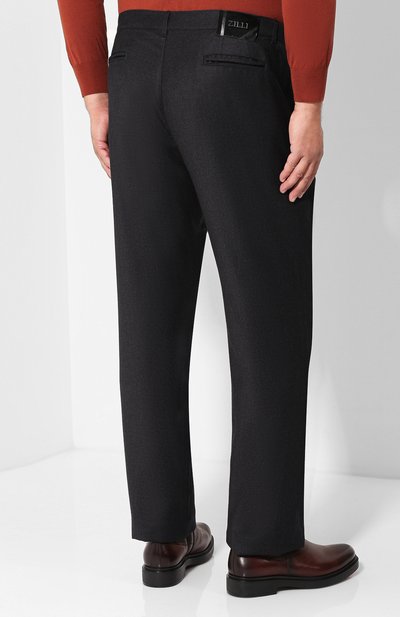 Брюки из шерсти и кашемира ZILLI, арт. M0Q-D0292-LACH1/R001/66-68, фото 4