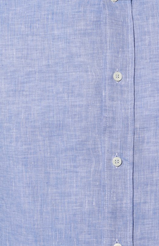 Льняная рубашка Brunello Cucinelli MS6500028 Голубой  MS6500028 Фото 5
