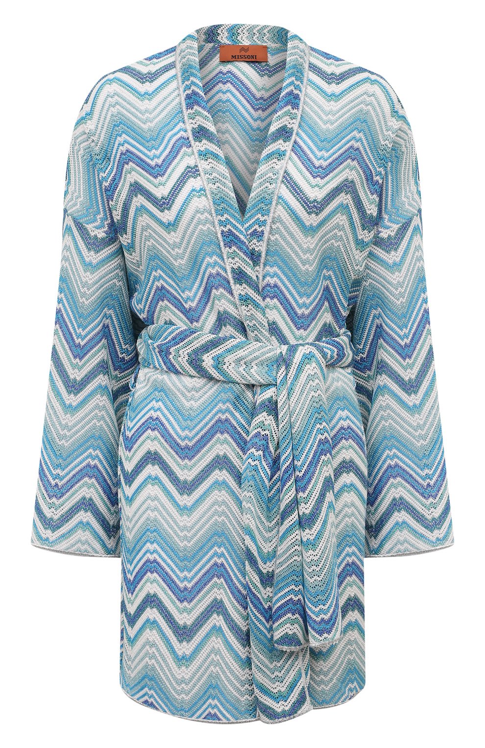 Туника из вискозы MISSONI голубого цвета по цене 87550 руб., арт. MS24SQ0E/BR00XK, фото 1 Туника из вискозы MISSONI, арт. MS24SQ0E/BR00XK, фото 1