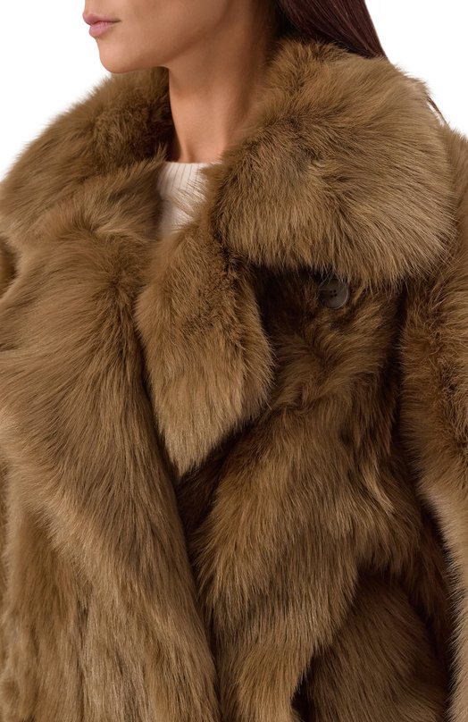 Дубленка из овчины Petar Petrov F25FM3/SHEARLING Коричневый  F25FM3/SHEARLING Фото 5
