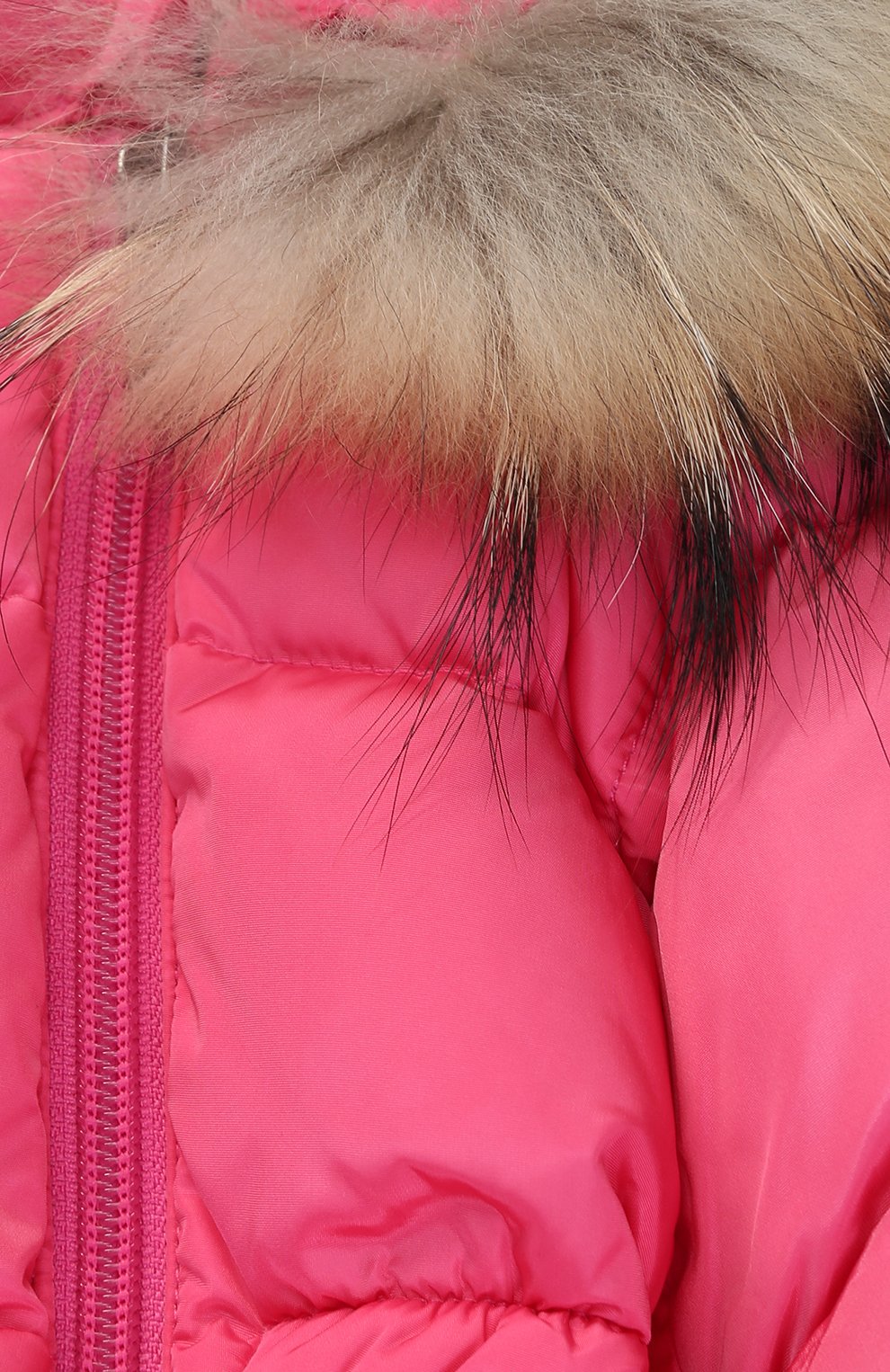 Пуховый комбинезон с капюшоном и меховой отделкой IL GUFO, арт. A17N0012N0031, фото 3