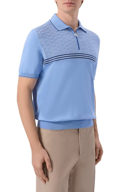 Поло из шелка и хлопка STEFANO RICCI, арт. K818117P31/F26283, фото 3