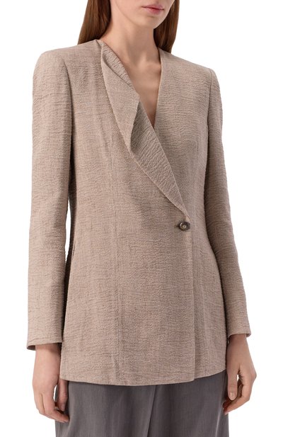 Жакет изо льна и вискозы GIORGIO ARMANI, арт. GW002778/TE20131, фото 3