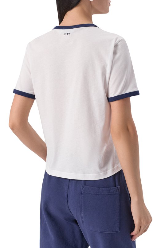Хлопковая футболка Sporty & Rich x LA Dodgers Sporty and Rich T0073627667WH50 Белый  T0073627667WH50 Фото 4