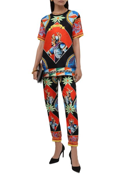 Шелковый топ DOLCE & GABBANA, арт. F74A9T/FI1MJ, фото 2