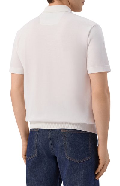 Поло из хлопка и шелка BOSS CAMEL, арт. 50560052, фото 4