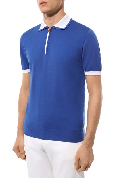 Хлопковое поло KITON, а�рт. UMK0571V1, фото 3