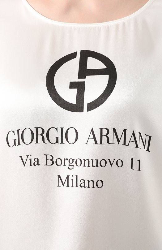 фото Шелковая футболка giorgio armani