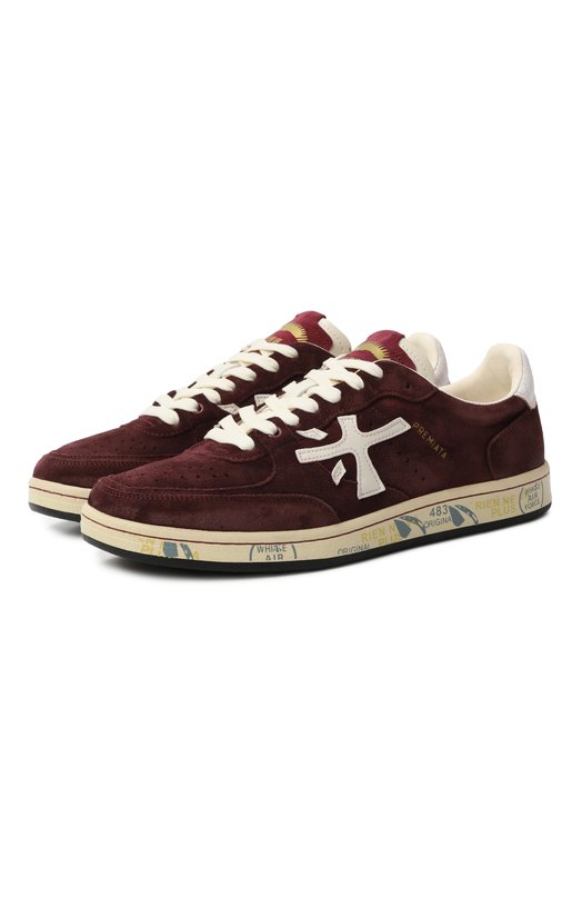 Замшевые кеды Bskt Clay Premiata BSKT CLAY/VAR 7707 Бордовый BSKT CLAY/VAR 7707