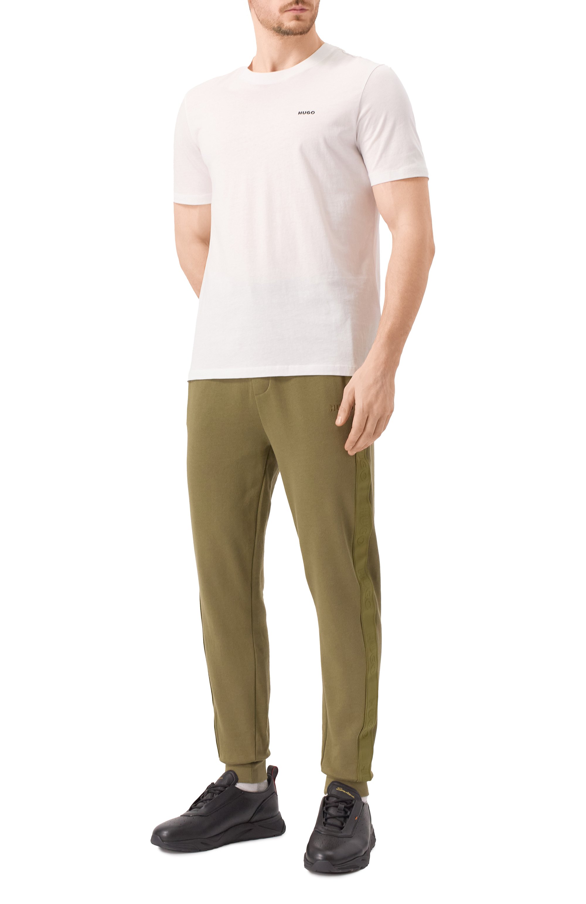 Хлопковые джоггеры HUGO, арт. 50520501, фото 2