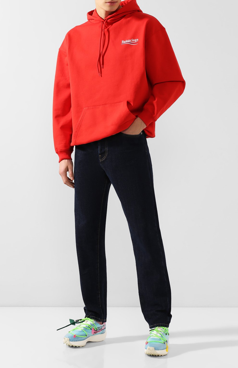 Кроссовки off-white x nike vapor street "polarized blue" OFF-WHITE, арт. 0WIA211G19FAB0014518/M, фото 2