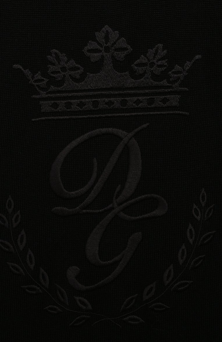 Мужского шерстяной пуловер DOLCE & GABBANA черного цвета, арт. L4KW22/JAVUV/8-14 | Фото 3 (Мальчики Кросс-КТ: Пуловер-одежда; Региональные ограничения белый список (Axapta Mercury): RU, Не проставлено; Нос: Не проставлено; Ростовка одежда: 10 - 11 лет | 140 - 146см, 12 лет | 152 см, 8 лет | 128 см)