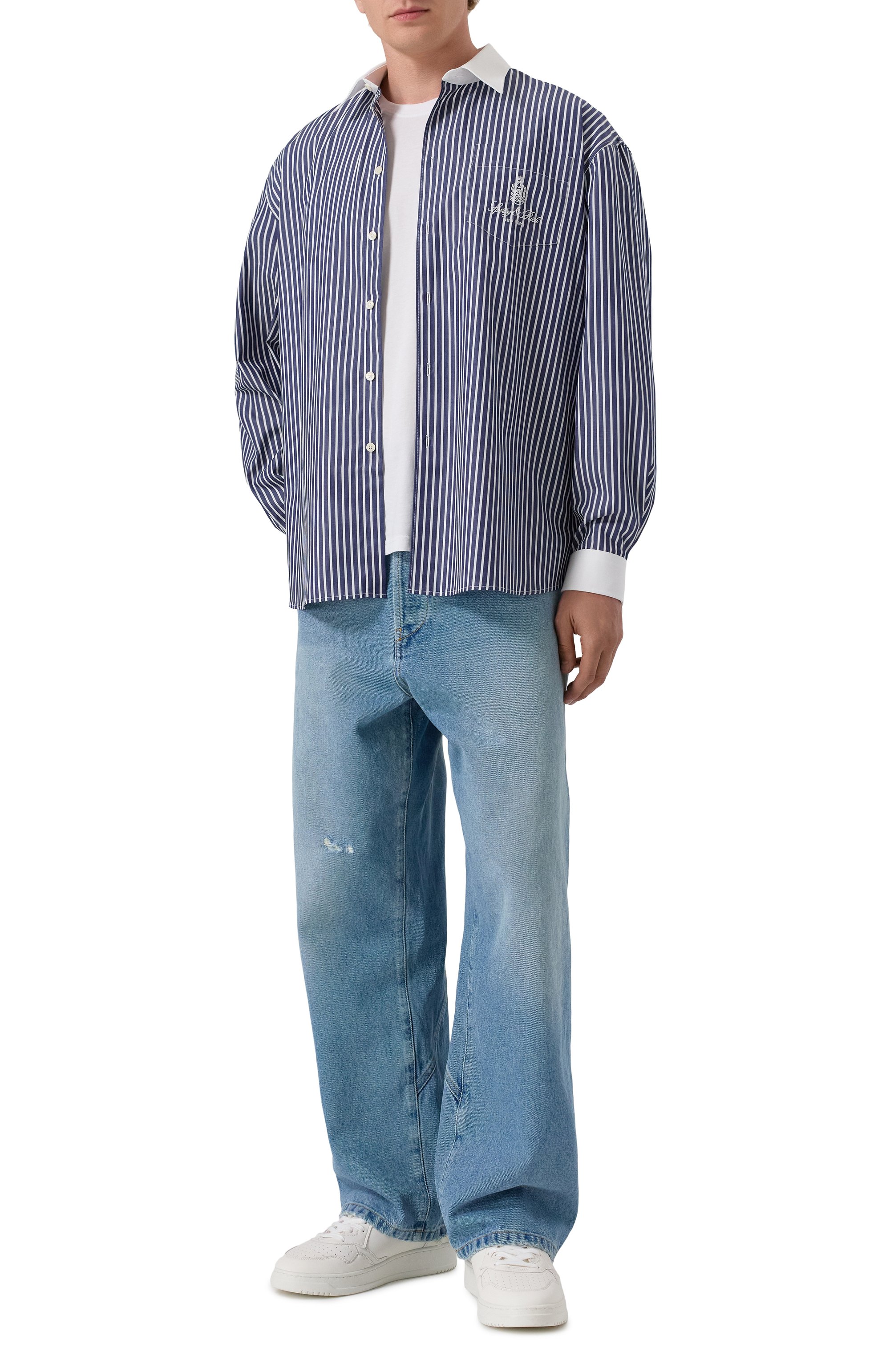 Хлопковая рубашка SPORTY AND RICH, арт. SI019602231ST02, фото 2