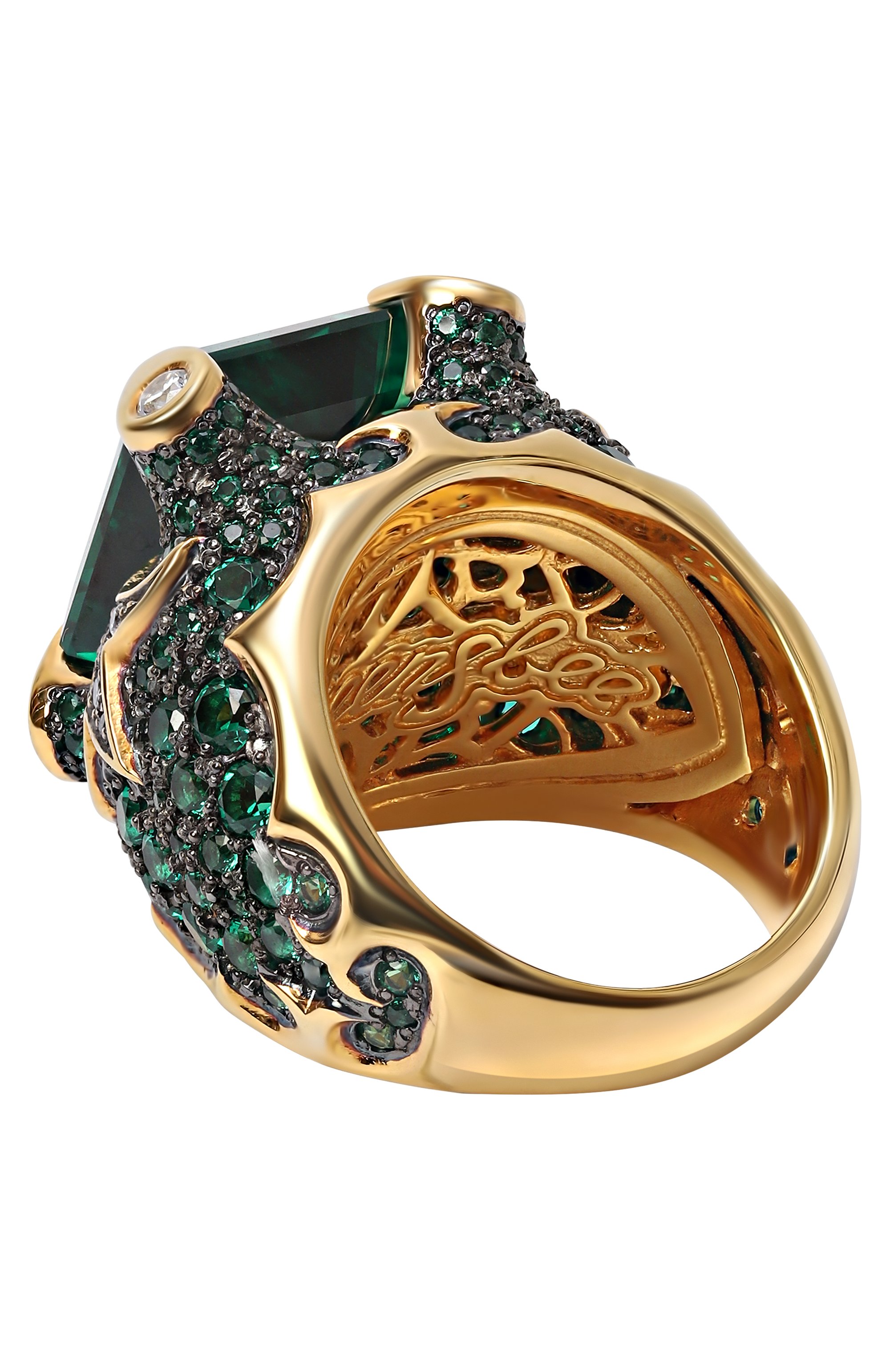 Кольцо emerald flower QUEENSBEE, арт. 102181, фото 3