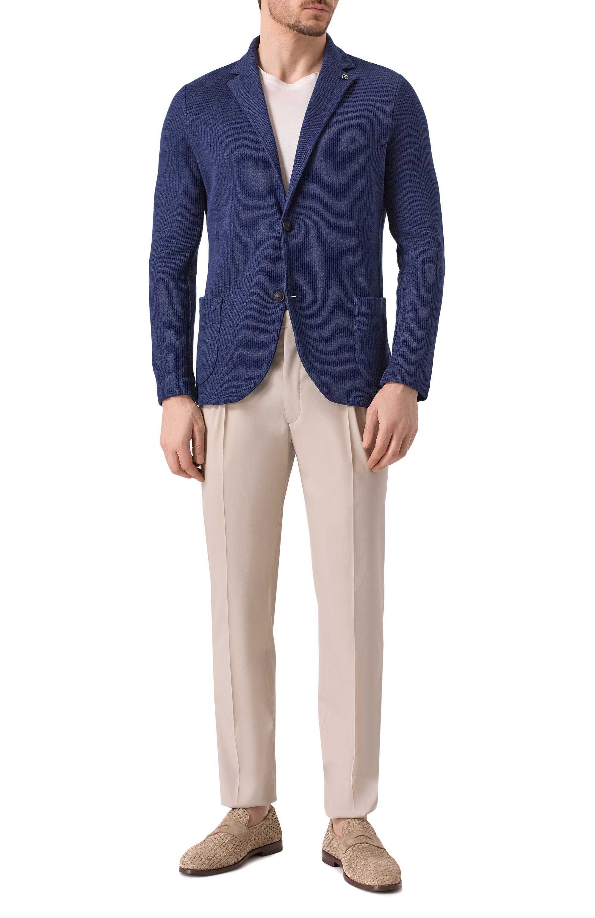 Пиджак изо льна и хлопка GRAN SASSO, арт. 57156/18652, фото 3