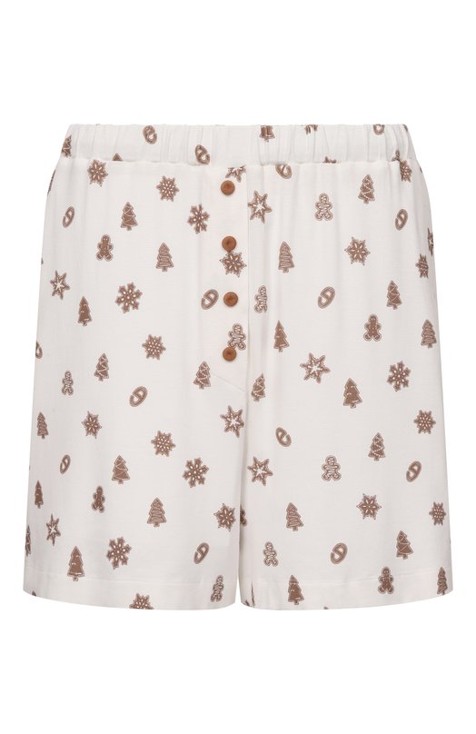 Шорты из вискозы EDOMO S007009FW2425 Кремовый S007009FW2425