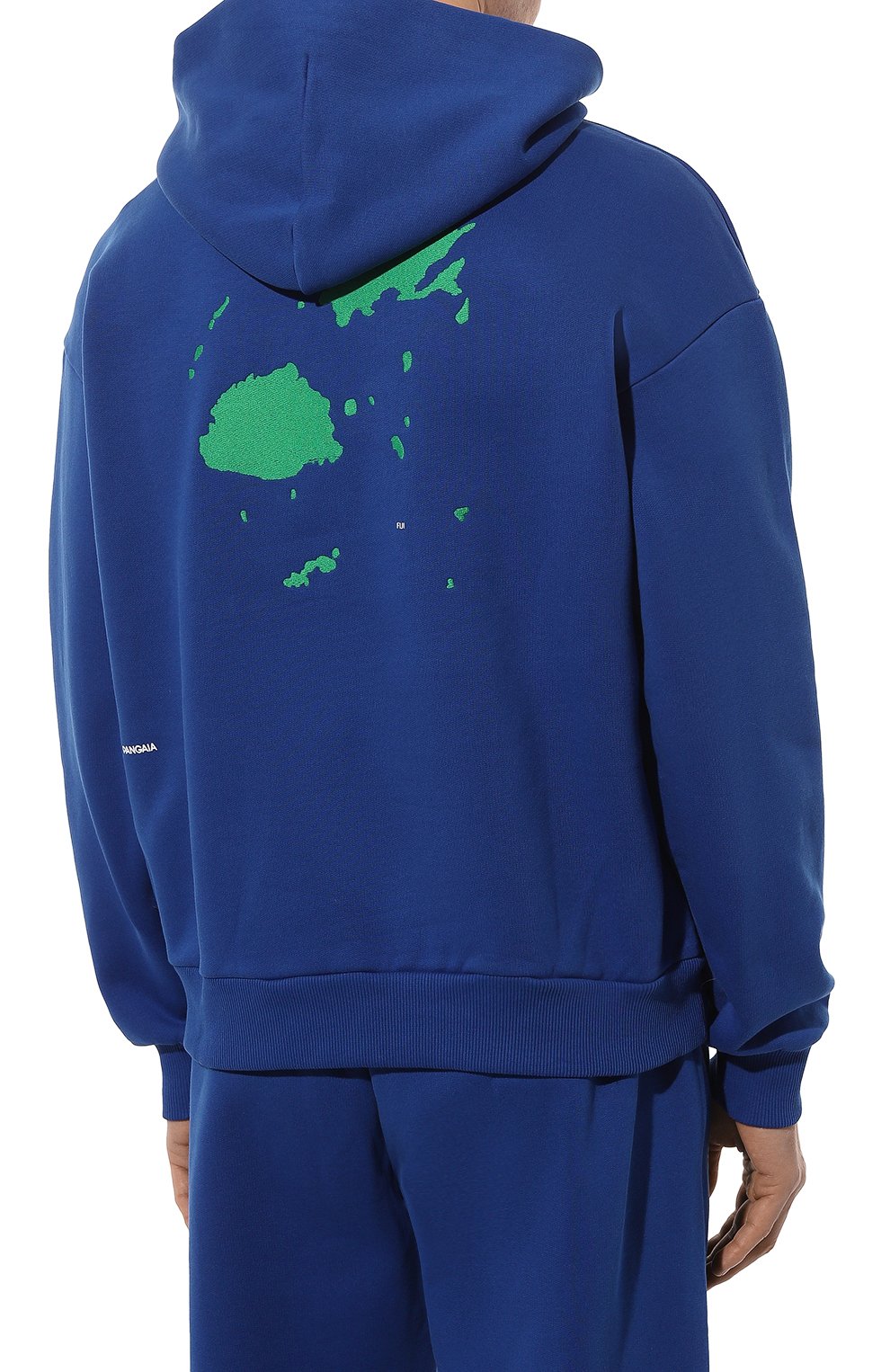 Хлопковое худи PANGAIA синего цвета по цене 16410 руб., арт. Island Hoodie, фото 8 Хлопковое худи PANGAIA, арт. Island Hoodie, фото 8