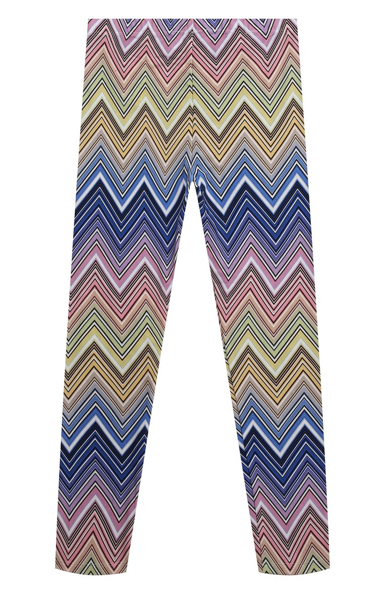 Детские хлопковые легинсы MISSONI разноцветного цвета, арт. MU6C70/J0396/12-14 | Фото 2 (Материал внешний: Хлопок; Нос: Не проставлено; Материал сплава: Проставлено; Девочки Кросс-КТ: Леггинсы-одежда; Ростовка одежда: 12 лет | 152 см, 13 - 15 лет | 158 см)