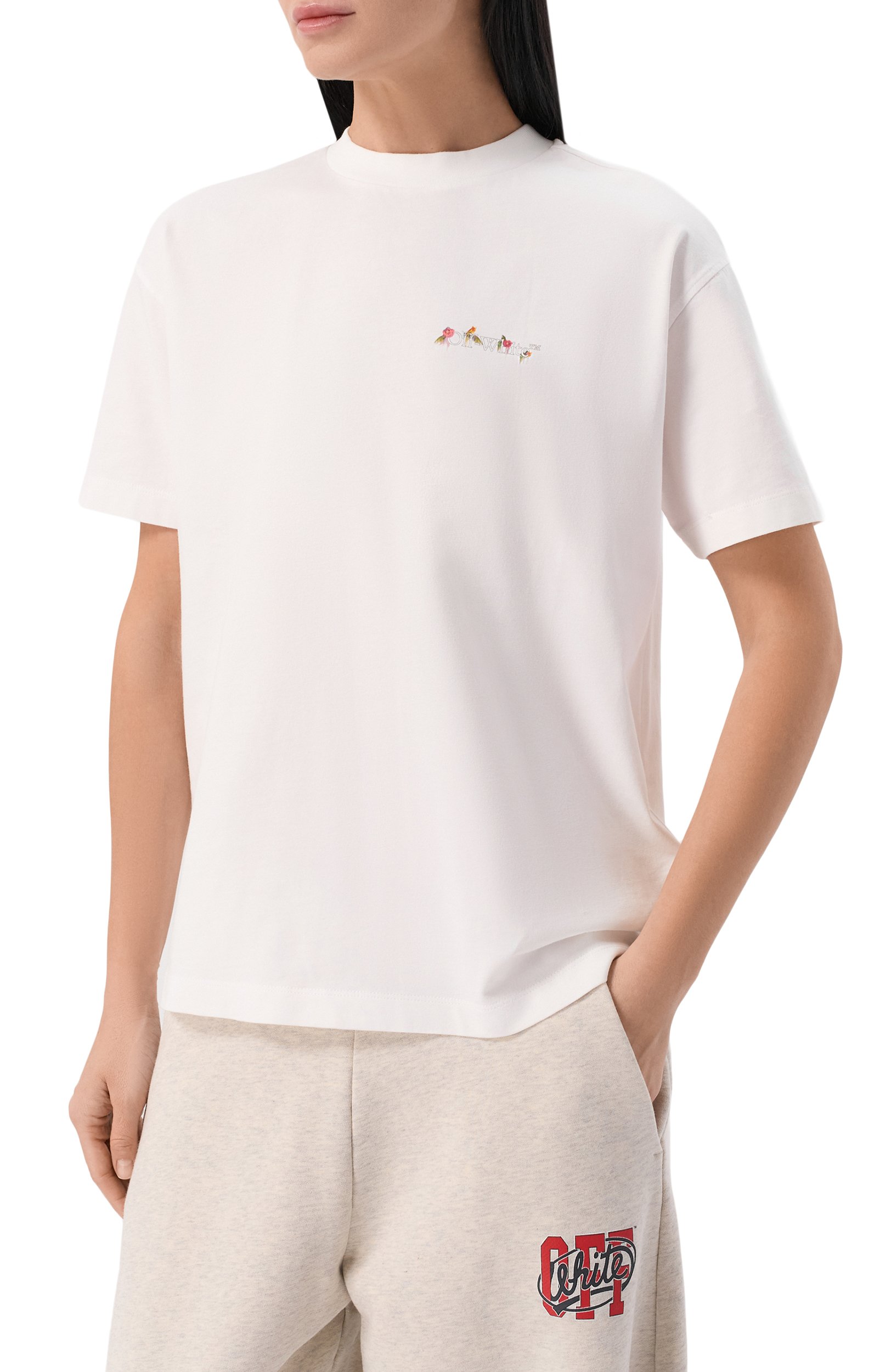 Хлопковая футболка OFF-WHITE, арт. 2FA00645T, фото 3