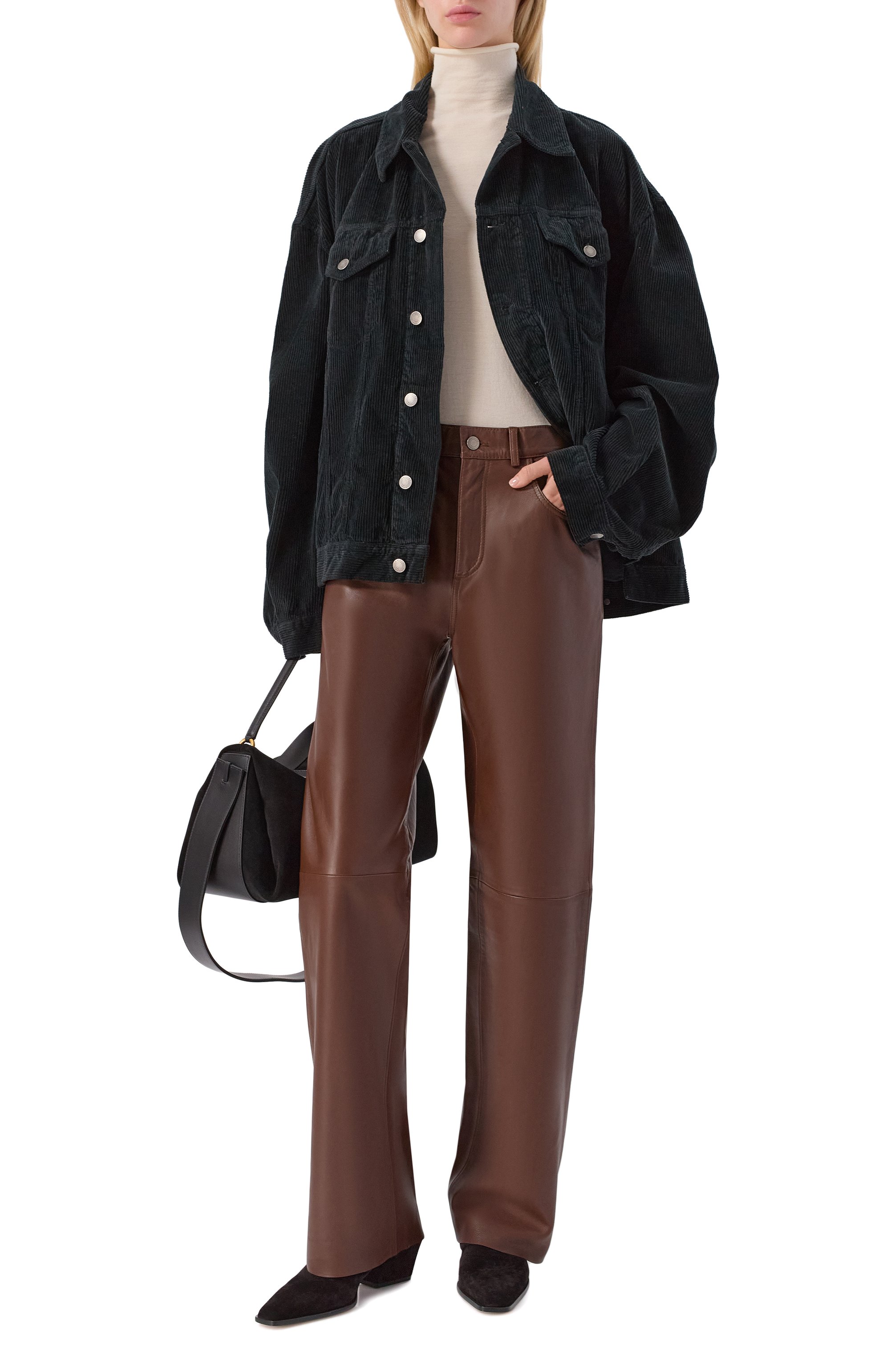 Кожаные брюки bonnie HAIKURE, арт. HEW03330PL002TP, фото 2