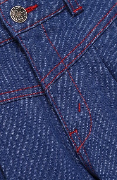 Джинсы с защипами и контрастной про строчкой GUCCI, арт. 525746/XRB27, фото 3