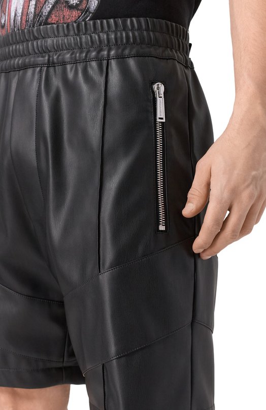 Шорты из экокожи Dsquared2 S74MU0966/S60340 Чёрный  S74MU0966/S60340 Фото 5