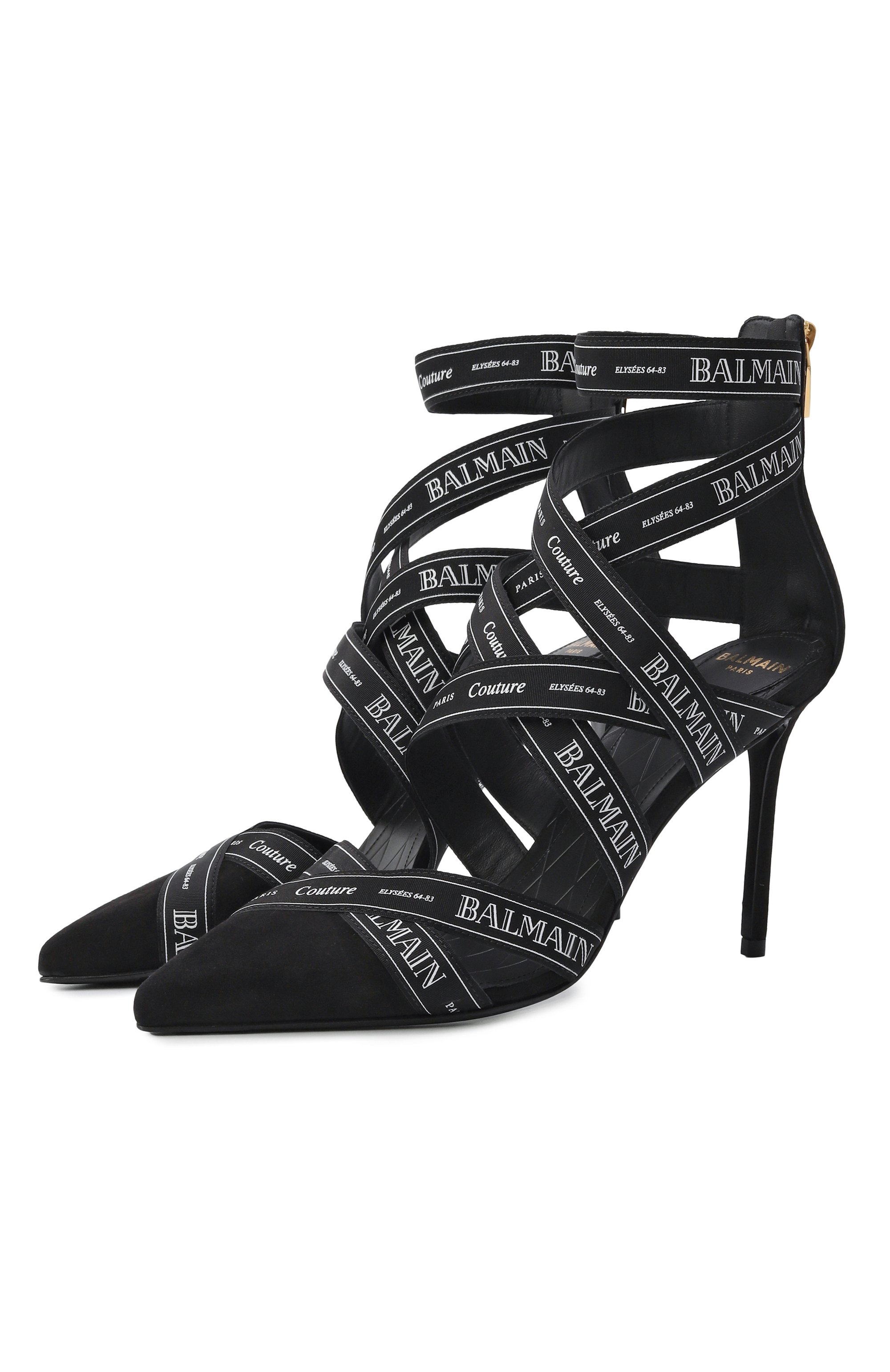 Комбинированные туфли couture 95 BALMAIN, арт. EN1UH092/TKWB, фото 1