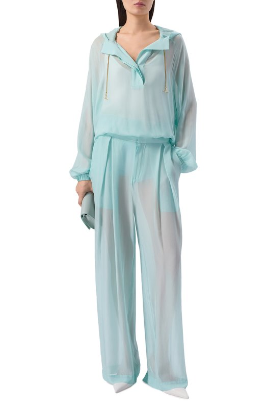 Шелковое худи Daname 726SS7836T Голубой  726SS7836T Фото 2