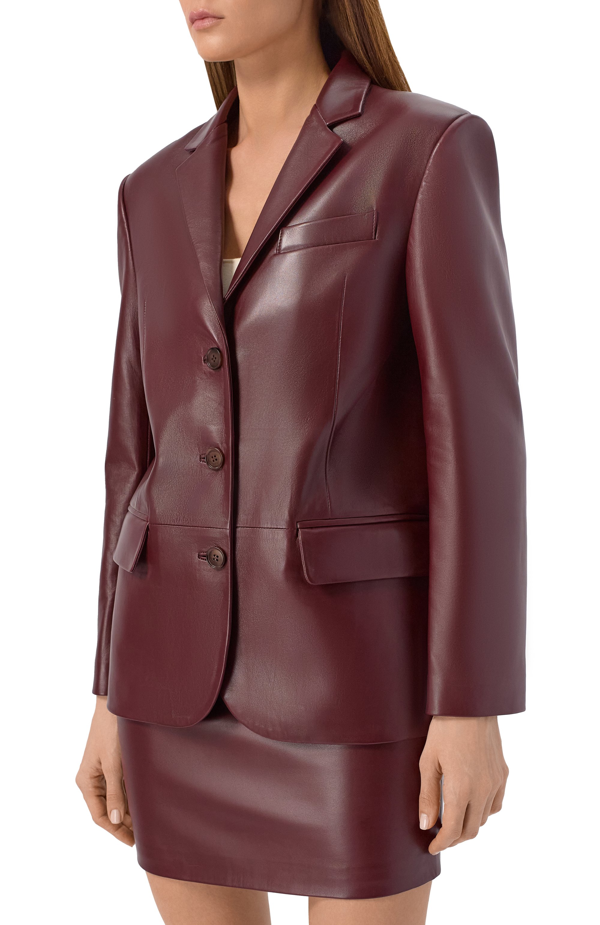 Кожаный жакет LESYANEBO, арт. LN09H-0201_OZ, фото 3