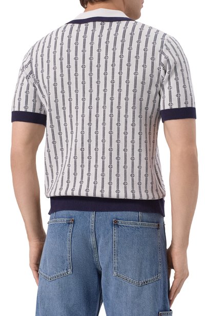 Хлопковое поло CASABLANCA, арт. MS25KW89501, фото 4