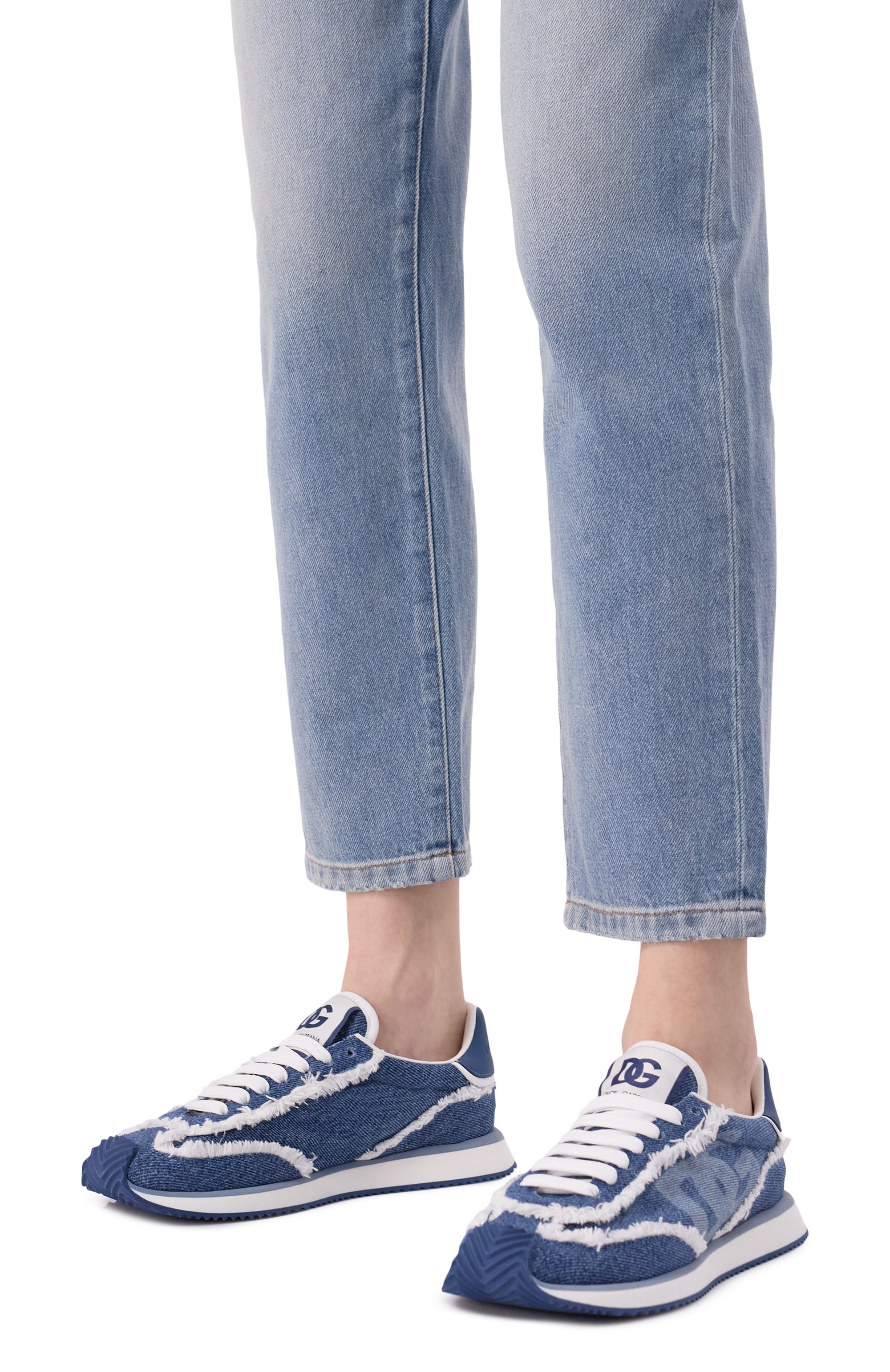 Текстильные кроссовки dg cushion DOLCE & GABBANA, арт. CK2288/A6D44, фото 3