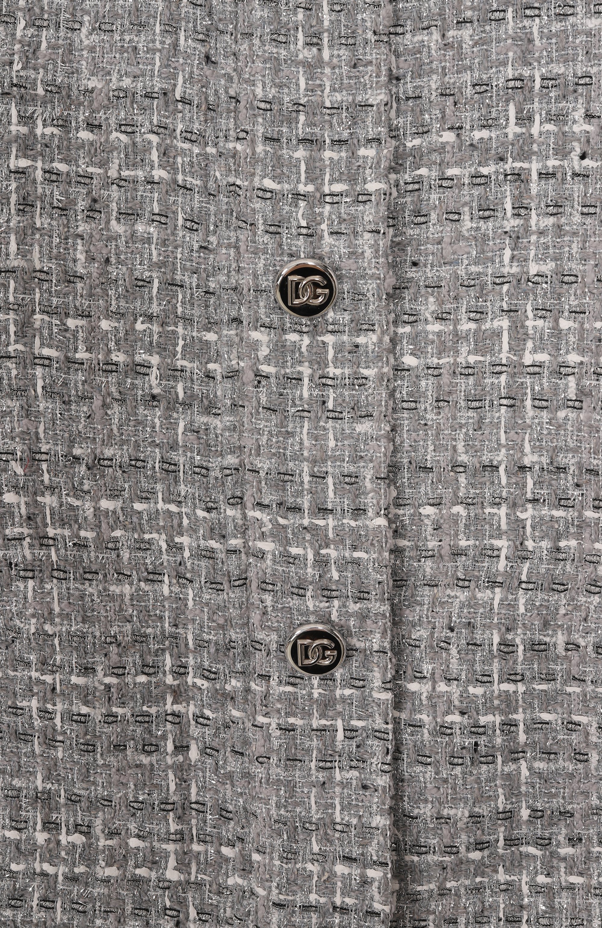 Жакет DOLCE & GABBANA светло-серого цвета по цене 134000 руб., арт. L52B02/FQ0AB/2-6, фото 3 Жакет DOLCE & GABBANA, арт. L52B02/FQ0AB/2-6, фото 3