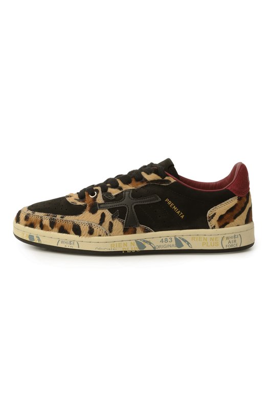 Кожаные кеды Bskt Clay Premiata BSKTCLAD/VAR 7665 Леопардовый  BSKTCLAD/VAR 7665 Фото 4