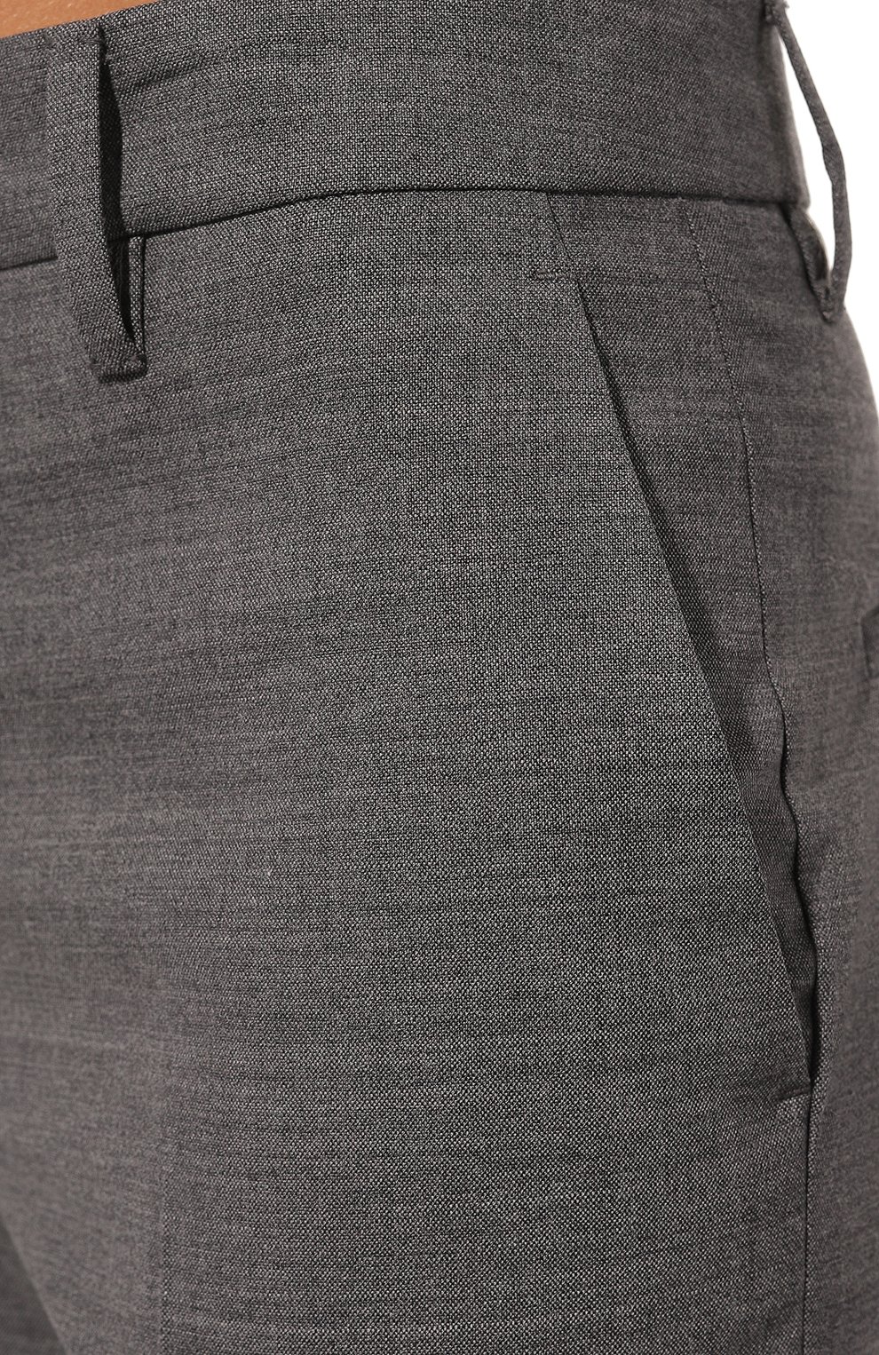 Шерстяные брюки PRADA, арт. P227E-J8A-F0480-211, фото 5