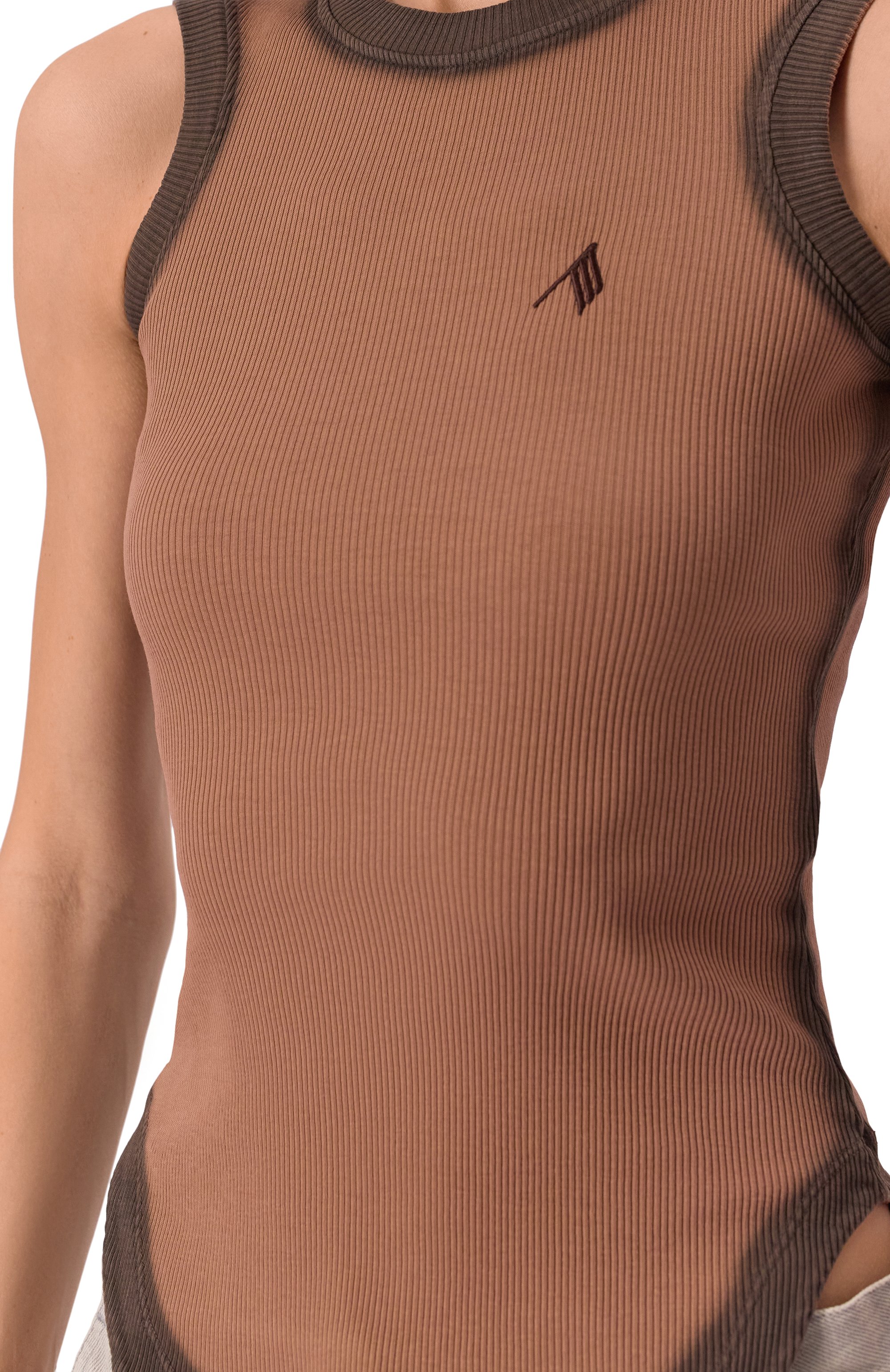 Хлопковая майка THE ATTICO, арт. 250WCN00003/JJJ054SP, фото 5