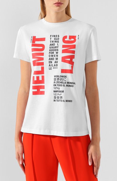 Хлопковая футболка HELMUT LANG, арт. J01KW508, фото 3
