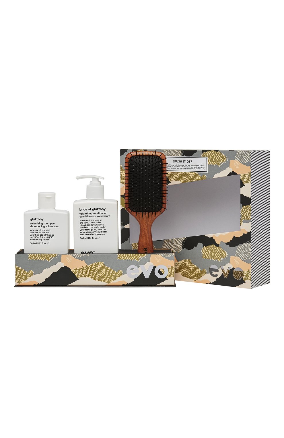 Набор brush it off volume EVO бесцветного цвета по цене 6150 руб., арт. 9349769008102, фото 2 Набор brush it off volume EVO, арт. 9349769008102, фото 2