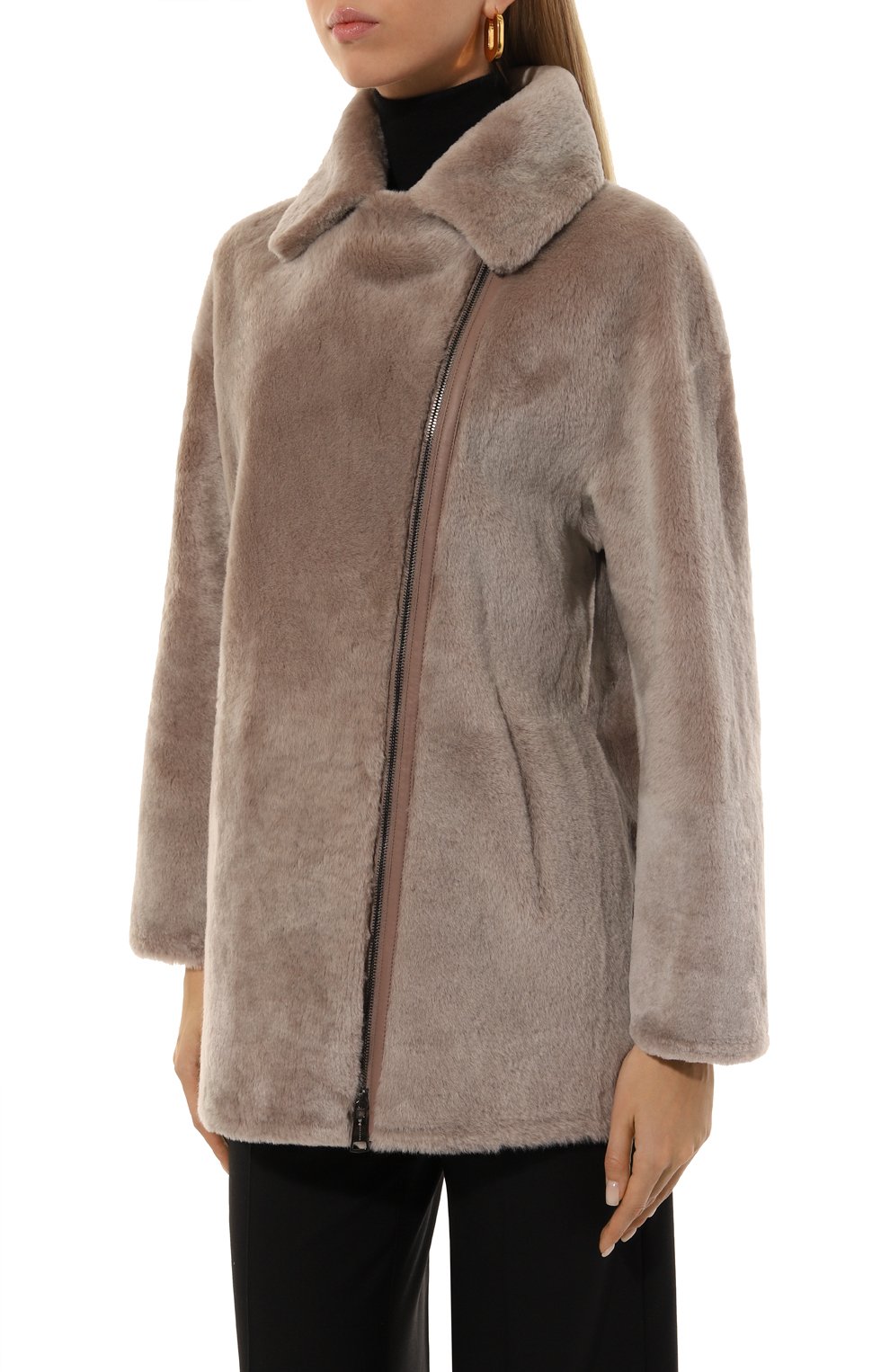 Шуба из овчины MANZONI24, арт. 24M1418-S21/, фото 3