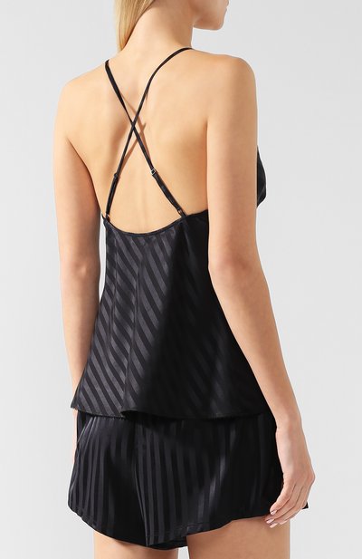 Шелковый топ на бретельках MORGAN LANE, арт. 18N264MS N0IR, фото 4