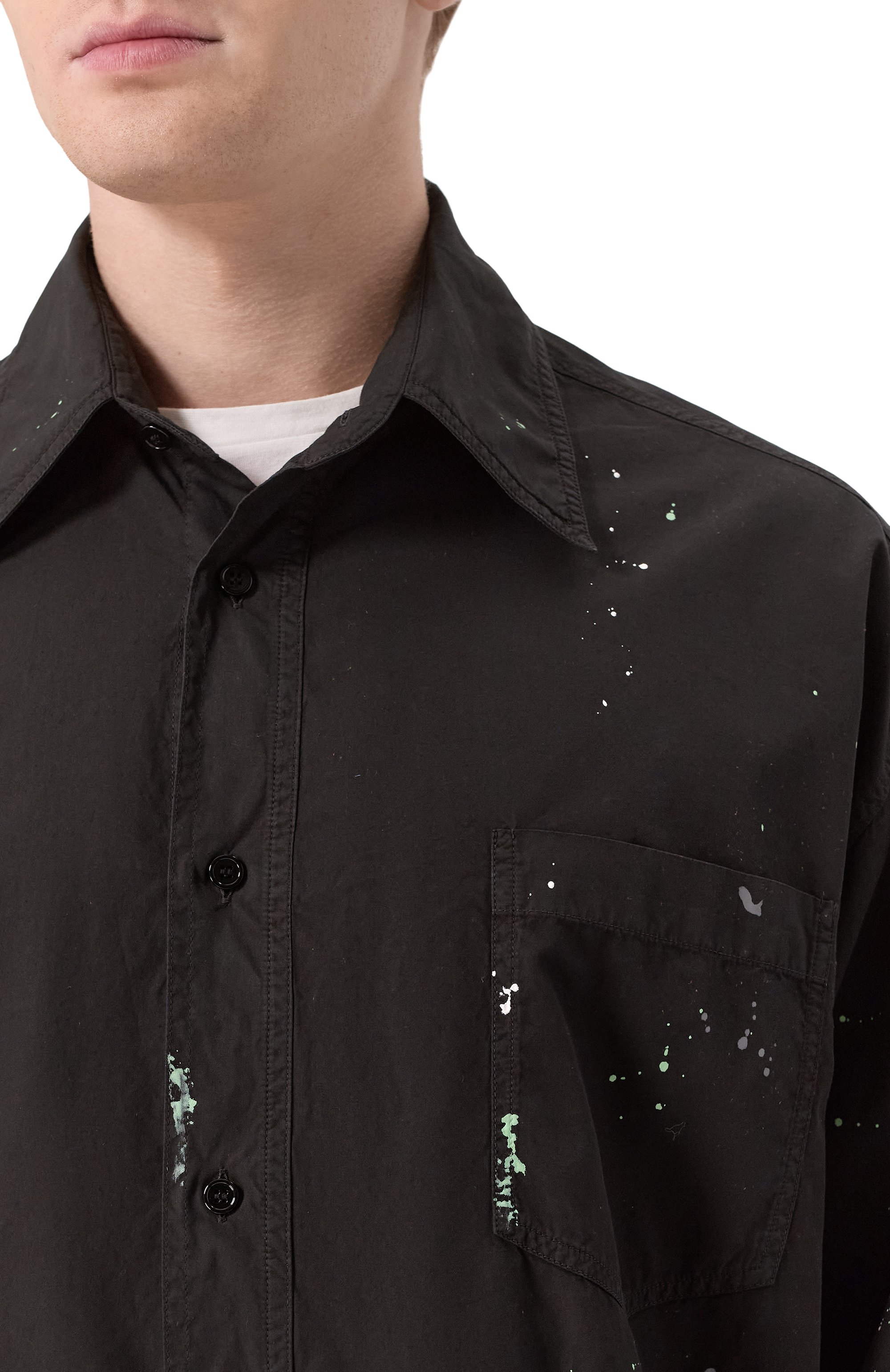 Хлопковая рубашка MM6, арт. SH2DT0022/M35458, фото 5