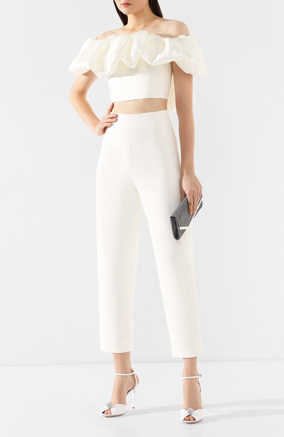 Топ SOLACE LONDON белого цвета по цене 27150 руб., арт. 0S25084, фото 2 Топ SOLACE LONDON, арт. 0S25084, фото 2