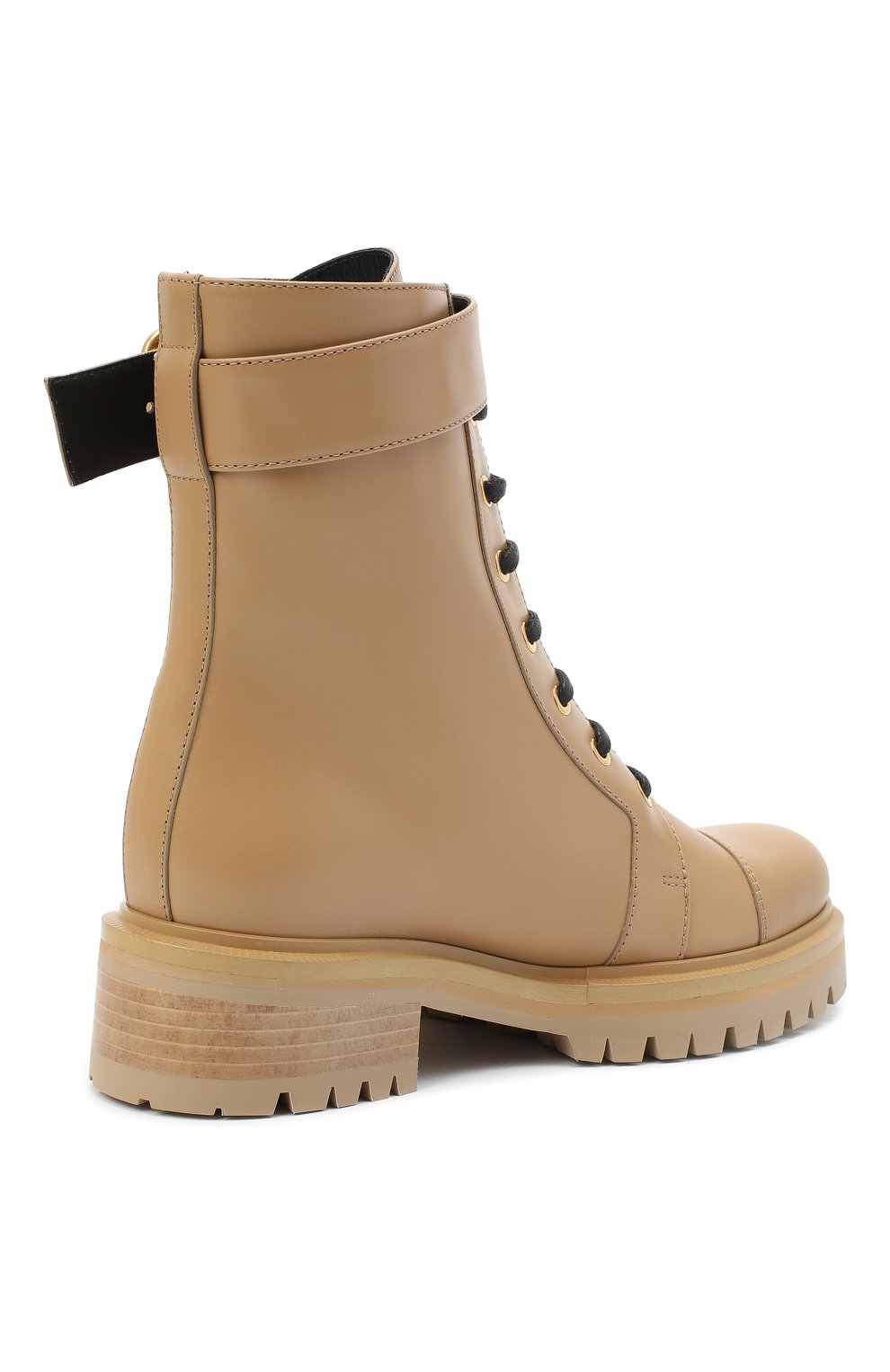 Кожаные ботинки ranger romy BALMAIN, арт. VN1C502/LGDT, фото 4