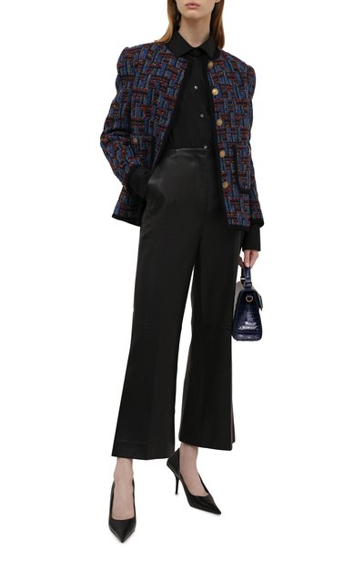 Хлопковая рубашка DOLCE & GABBANA черного цвета по цене 52150 руб., арт. F5G19T/FUEAJ, фото 2 Хлопковая рубашка DOLCE & GABBANA, арт. F5G19T/FUEAJ, фото 2