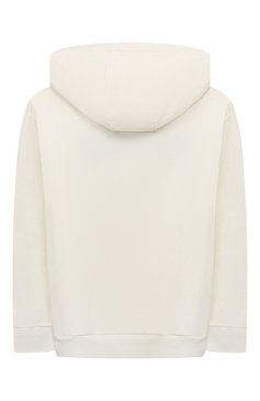 Детский хлопковое худи VERSACE кремового цвета, арт. 1007359/1A07558/8A-14A | Фото 2 (Рукава: Длинные; Материал внешний: Хлопок; Девочки Кросс-КТ: Худи-одежда; Ростовка одежда: 8 лет | 128 см, 12 лет | 152 см, 16 лет | 164 см, 10 - 11 лет | 140 - 146см)