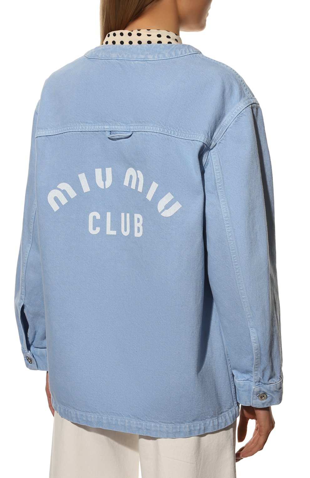 Джинсовая куртка MIU MIU, арт. ML837-1Z7Y-F0076, фото 4