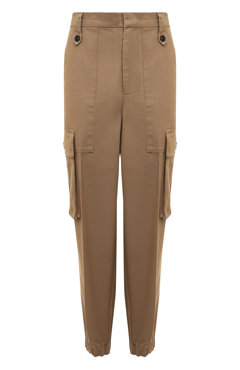Хлопковые брюки ZADIG AND VOLTAIRE бежевого цвета по цене 25750 руб., арт. WWPA00725, фото 1 Хлопковые брюки ZADIG AND VOLTAIRE, арт. WWPA00725, фото 1