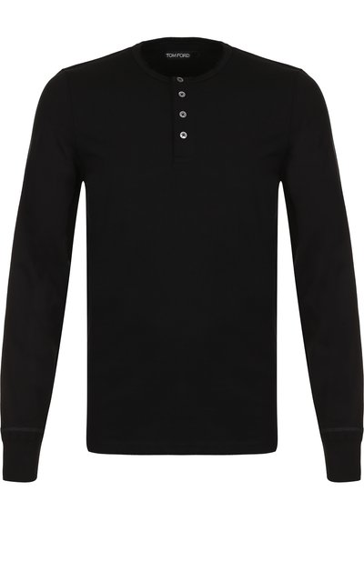 Хлопковый лонгслив-хенли TOM FORD, арт. BR402/TFJ890, фото 1